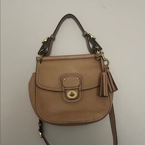 Authentic Coach Legacy Leather Willis Bag – British Tan – Style 22382 (2013)